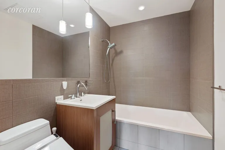New York City Real Estate | View 125 North 10th Street, S4C | large second bath with soaking tub | View 7