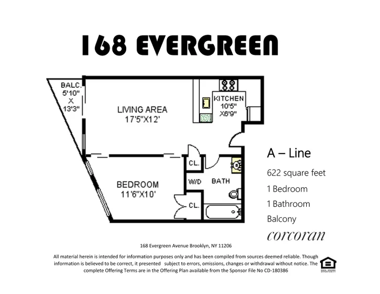 168 Evergreen Avenue, 4A | floorplan | View 7