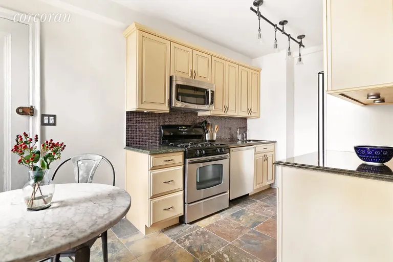 New York City Real Estate | View 175 West 93rd Street, 15E | Windowed eat-in kitchen with dishwasher | View 3