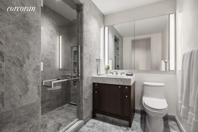New York City Real Estate | View 10 Riverside Boulevard, 33A | Bathroom | View 8