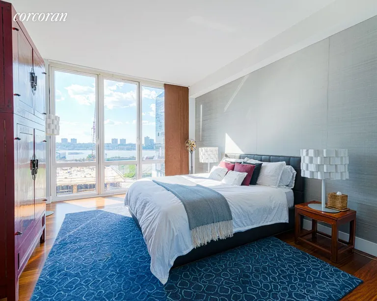 New York City Real Estate | View 10 West End Avenue, 8C | Serene and well sized bedroom with views | View 8