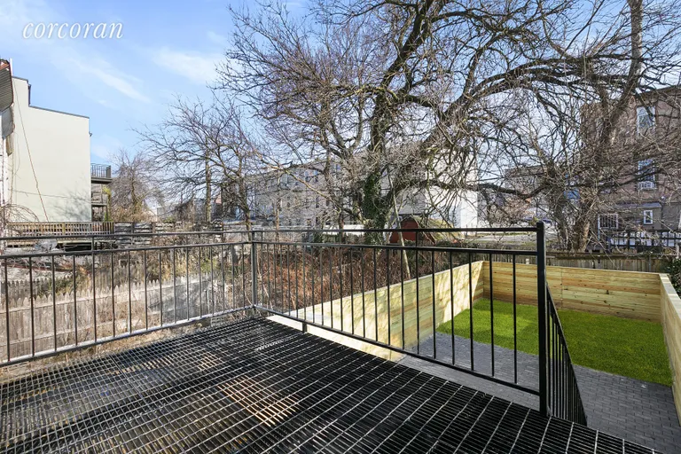 New York City Real Estate | View 1118 Decatur Street | Large metal deck, perfect for outdoor entertaining | View 8