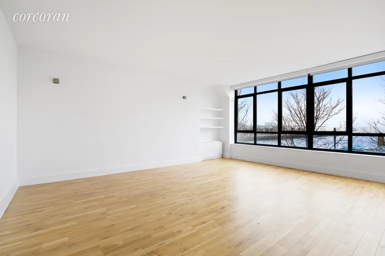 New York City Real Estate | View 360 Furman Street, 214 | Water views from master | View 7