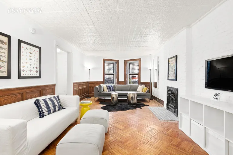 New York City Real Estate | View 488 2nd Street | The expansive double parlor offers design options. | View 2