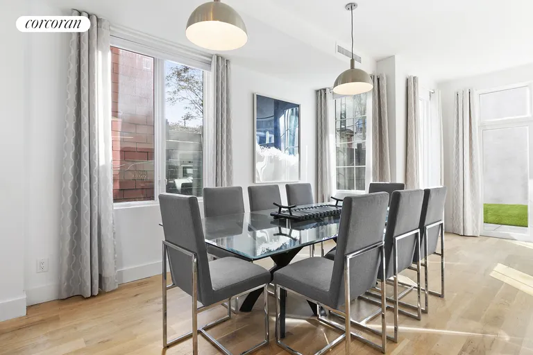 New York City Real Estate | View 202 North 8th Street | Space for a dining table that seats eight (8)! | View 6