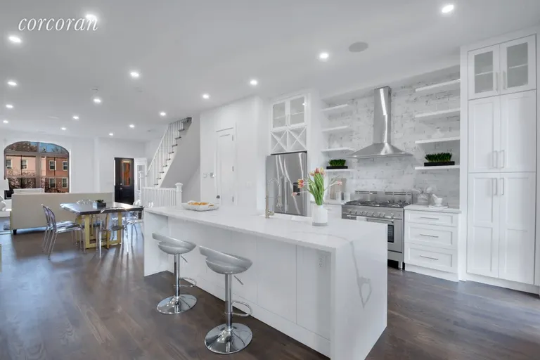 New York City Real Estate | View 1194 Saint Johns Place | 45' Open Concept Parlor w. 10' Ceilings | View 2