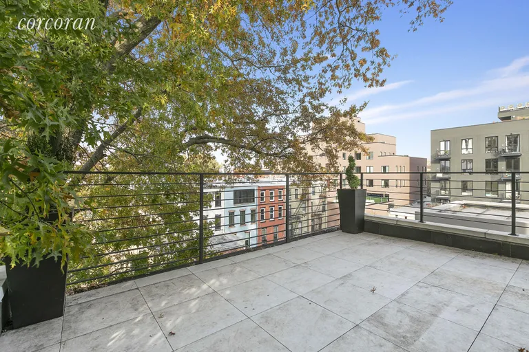 New York City Real Estate | View 213 Halsey Street, 4 | Private roof deck with Manhattan views! | View 7