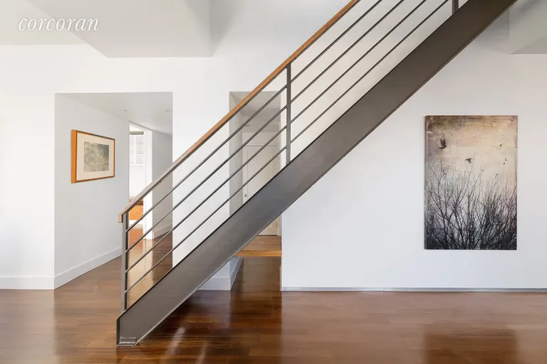 New York City Real Estate | View 150 Joralemon Street, 12EF | Architectural Staircase | View 10