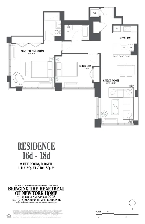 385 First Avenue, 16D | floorplan | View 4