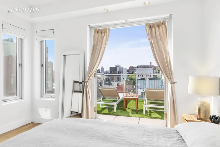 New York City Real Estate | View 218 North 8th Street, 4 | Indoor outdoor living in the huge master bedroom | View 3