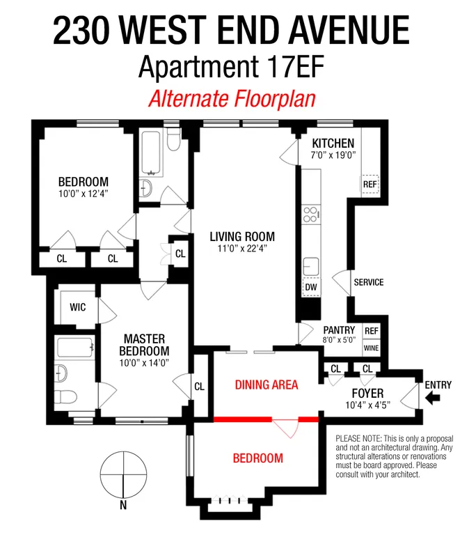 230 West End Avenue, 17EF | floorplan | View 9