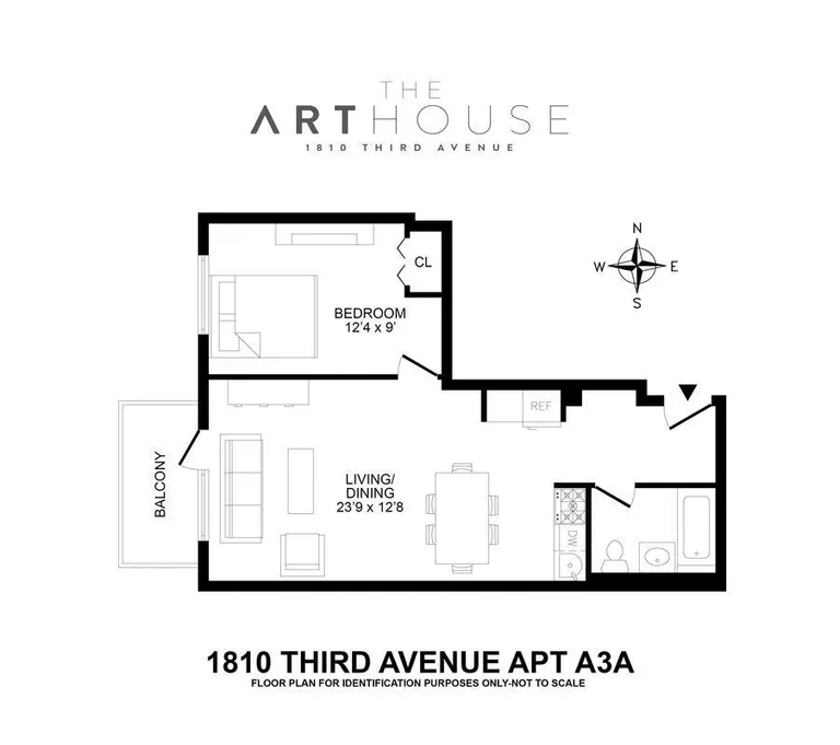 1810 Third Avenue, A3A | floorplan | View 9