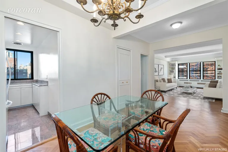 New York City Real Estate | View 33 East End Avenue, 12F | Open Dining Room | View 2