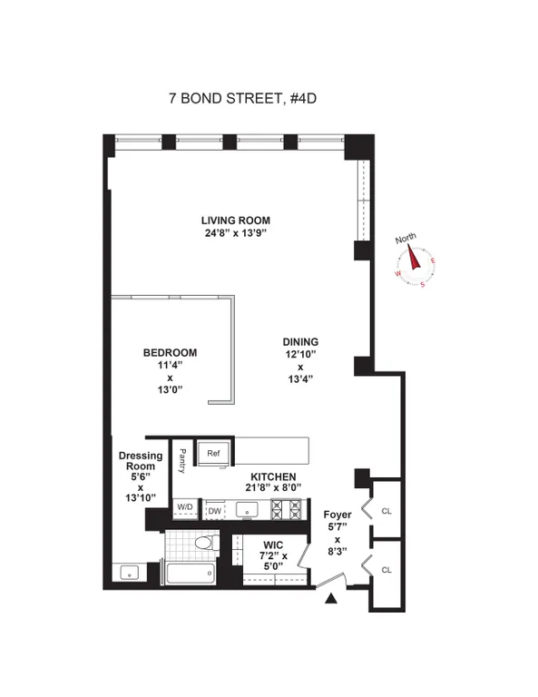 7 Bond Street, 4D | floorplan | View 6