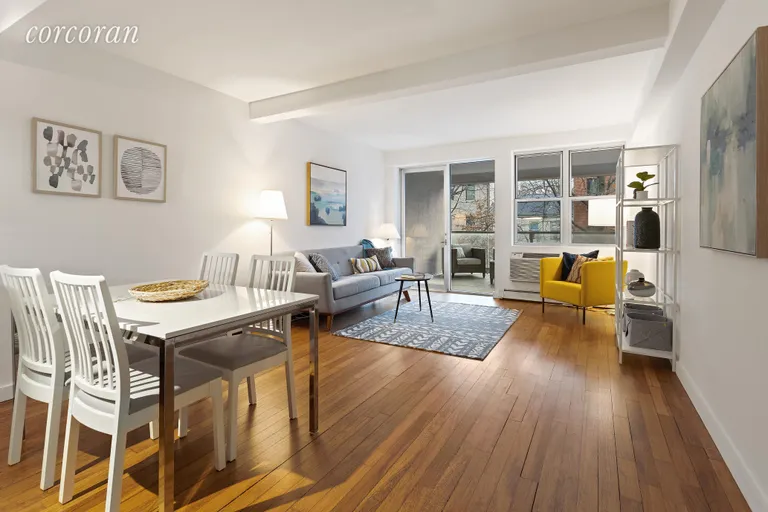 New York City Real Estate | View 317 16th Street, 3A | Open Concept Living & Dining | View 4