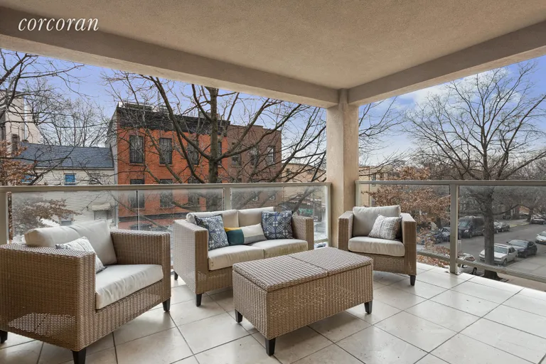 New York City Real Estate | View 317 16th Street, 3A | Spacious, Covered Terrace to Enjoy Rain or Shine! | View 5