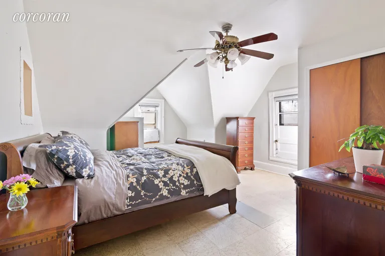 New York City Real Estate | View 262 77th Street | Master bedroom on top floor complete with closets | View 10