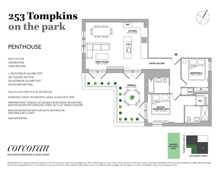 253 Tompkins Avenue, 6A | floorplan | View 2