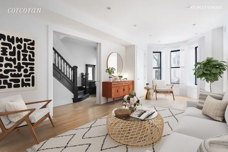 New York City Real Estate | View 1632 Union Street | Expansive and bright living room with bay window | View 2