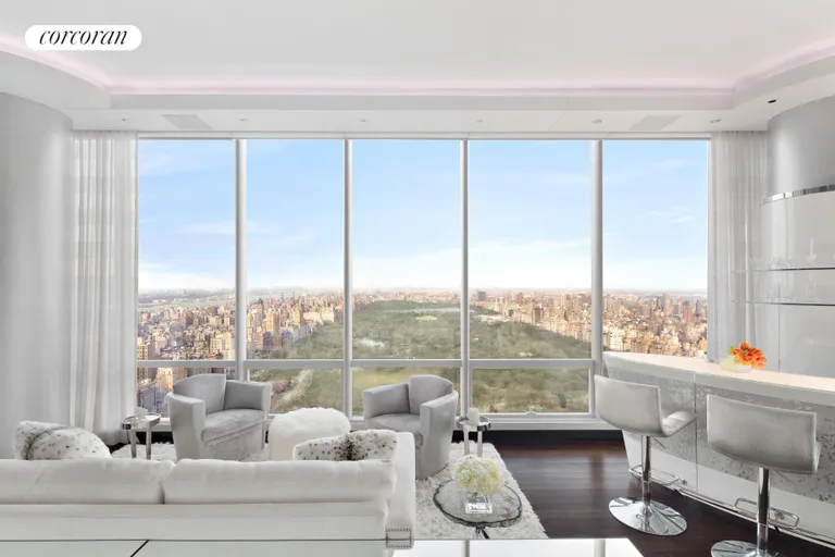 New York City Real Estate | View 157 West 57th Street, 58A | 3 Beds, 4 Baths | View 1