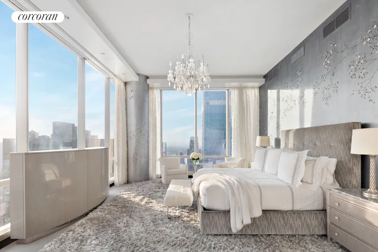 New York City Real Estate | View 157 West 57th Street, 58A | Master Bedroom | View 15