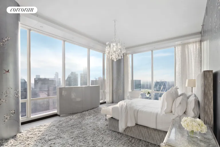 New York City Real Estate | View 157 West 57th Street, 58A | Master Bedroom | View 14