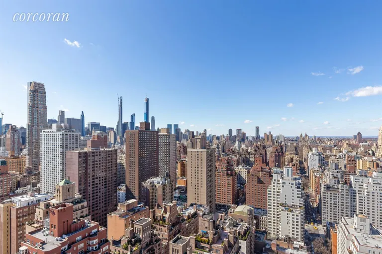 New York City Real Estate | View 300 East 74th Street, 36F | Corner Balcony | Panoramic City Views | View 11