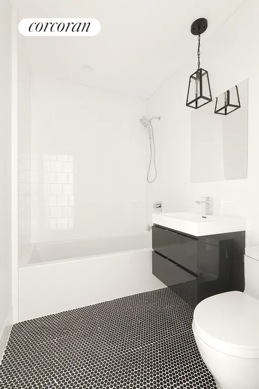 New York City Real Estate | View 161a McDonald Avenue | Second Bathroom | View 7
