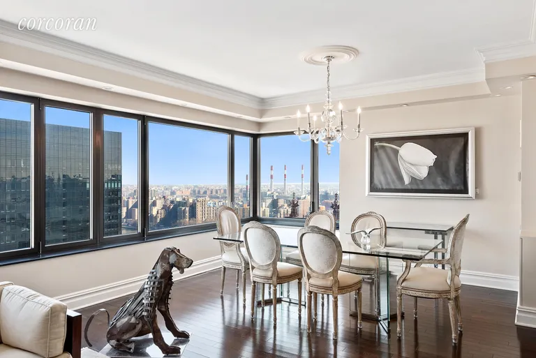 New York City Real Estate | View 425 East 58th Street, 33B | Corner Dining Room with River Views | View 3