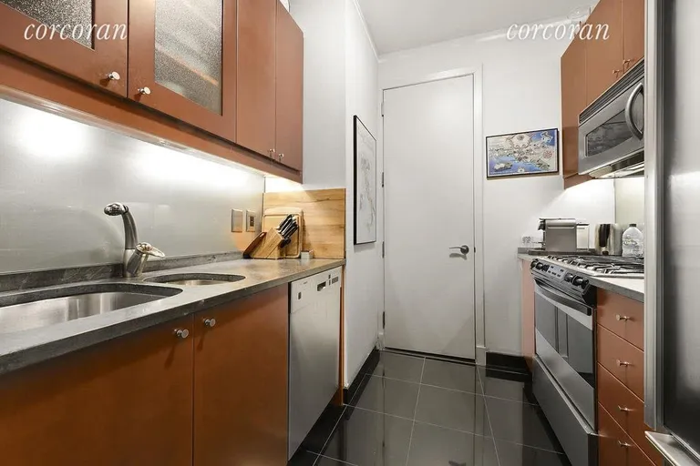 New York City Real Estate | View 230 West 56th Street, 55D | Kitchen | View 5