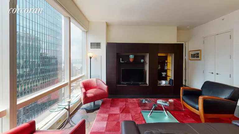 New York City Real Estate | View 230 West 56th Street, 55D | Living Room | View 3