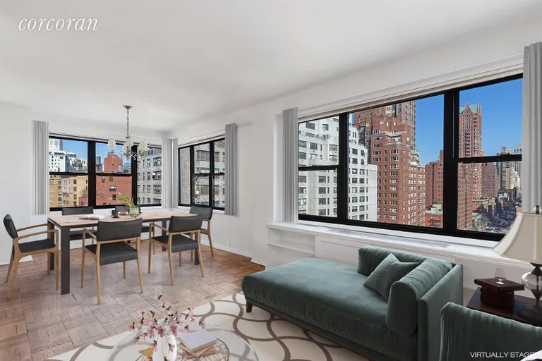 New York City Real Estate | View 200 East 74th Street, 12E | Corner Dining Room Area Converts to 3 Bedroom | View 3