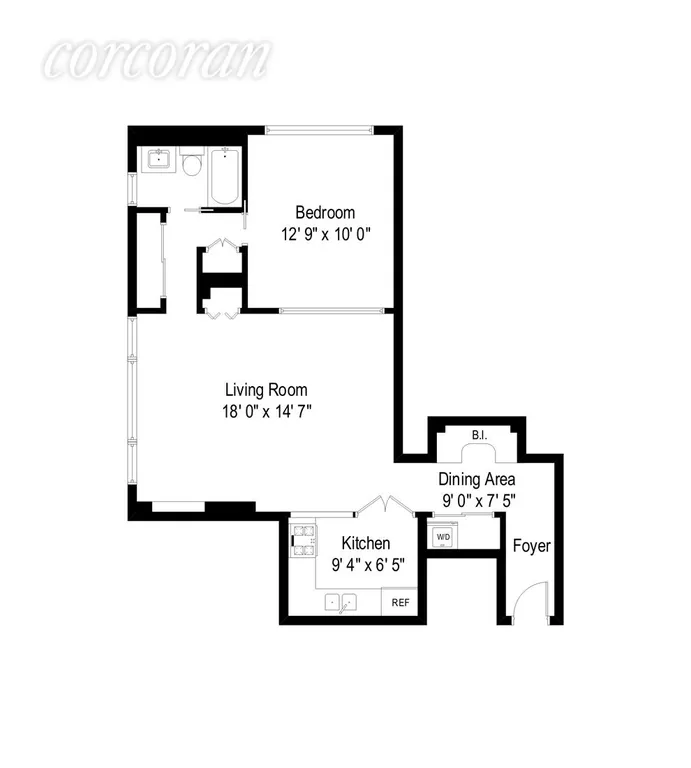 New York City Real Estate | View 1065 Park Avenue, 23C | Floor Plan | View 6