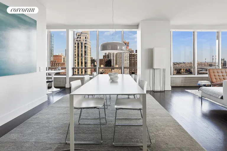 New York City Real Estate | View 860 United Nations Plaza, 27B | Dining Room/Living Room | View 4