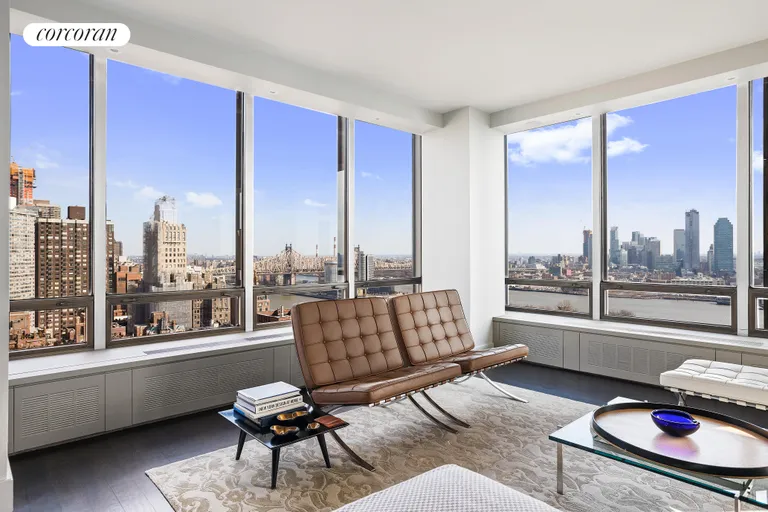 New York City Real Estate | View 860 United Nations Plaza, 27B | Living Room | View 3