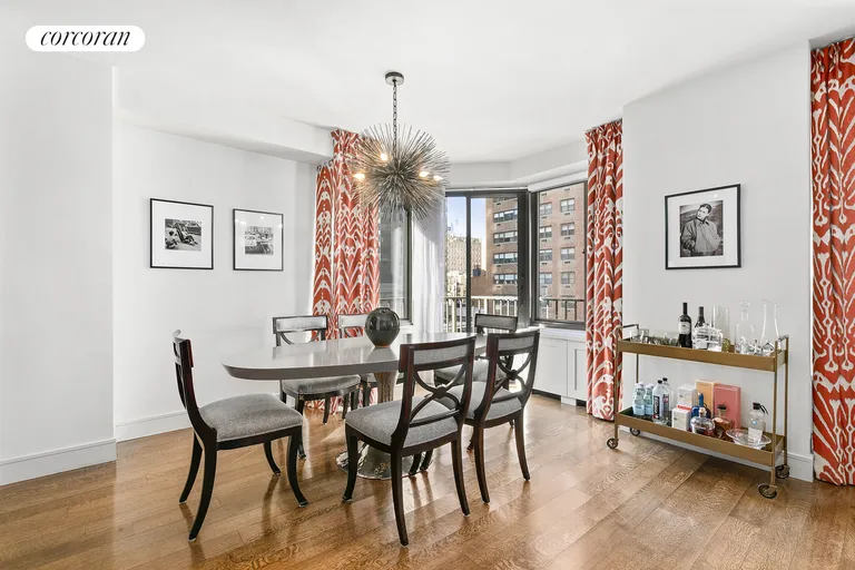 New York City Real Estate | View 203 East 72nd Street, 5B | Corner Dining Room with Juliette Balcony | View 3