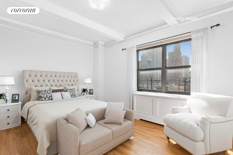 New York City Real Estate | View 229 East 79th Street, 8C | Virtually Staged Master Bedroom | View 9