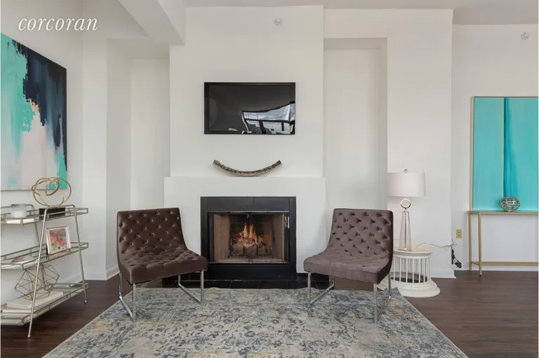 New York City Real Estate | View 380 Lenox Avenue, PHG | Wood-burning Fireplace | View 4