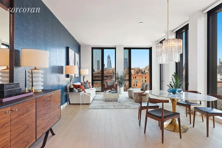 New York City Real Estate | View 100 Barrow Street, 9B | Corner Unit | Floor-to-ceiling  | Expansive Views | View 4
