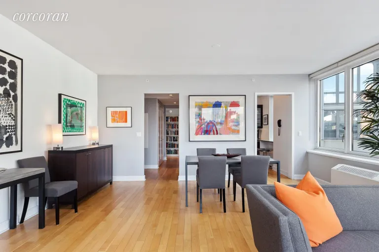 New York City Real Estate | View 80 Riverside Boulevard, 11P | Living Room / Dining Room | View 2