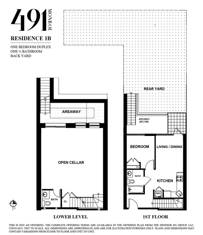 491 Monroe Street, 1B | floorplan | View 8