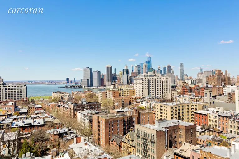 New York City Real Estate | View 150 Joralemon Street, 12G | Private Terrace View | View 2