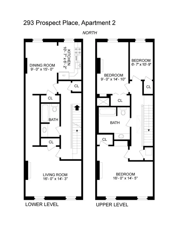 293 Prospect Place, 2 | floorplan | View 9
