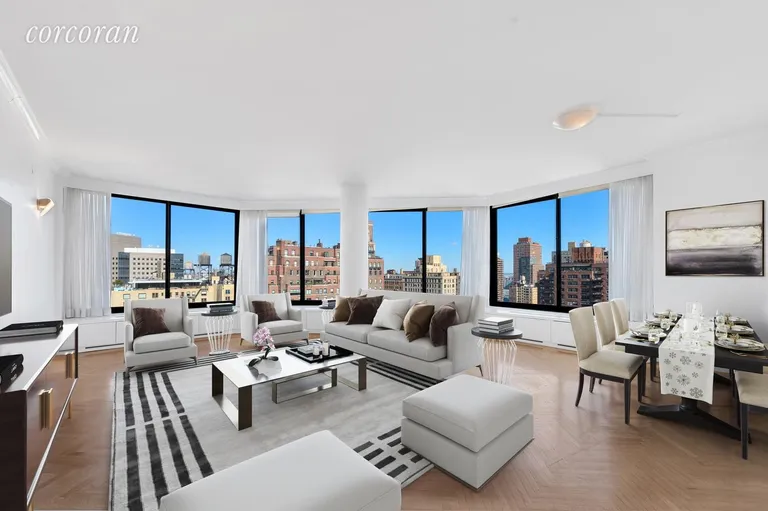 New York City Real Estate | View 40 East 94th Street, 17F | 2 Beds, 2 Baths | View 1
