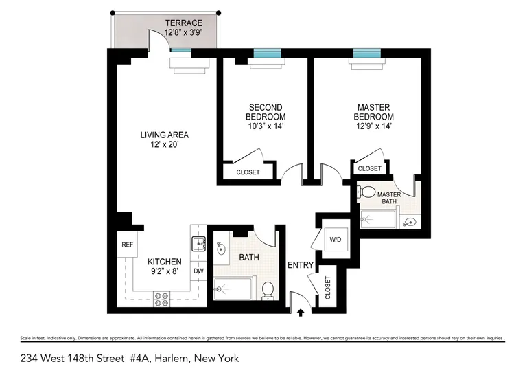234 West 148th Street, 4A | floorplan | View 7