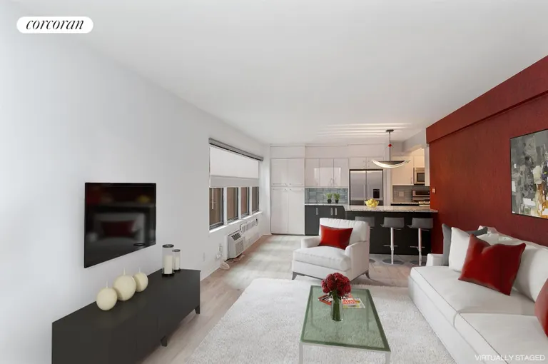 New York City Real Estate | View 120 East 36th Street, 3B | Living Room into Dining Area | View 3