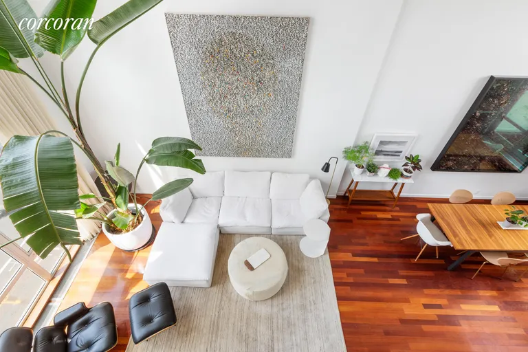 New York City Real Estate | View 257 Berry Street | Living Room from Above | View 8