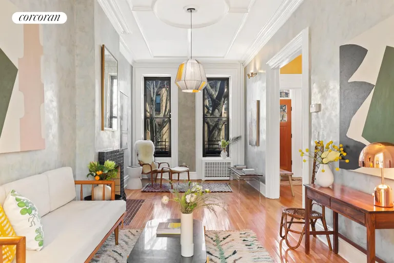 New York City Real Estate | View 474A 16th Street | Sunny parlor with two sitting areas | View 3
