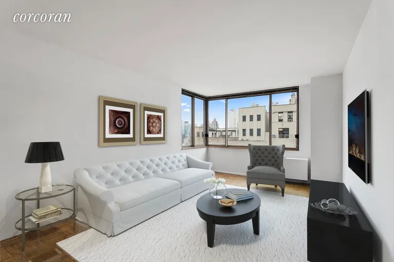 New York City Real Estate | View 350 West 50th Street, 17G | 1 Bed, 1 Bath | View 1