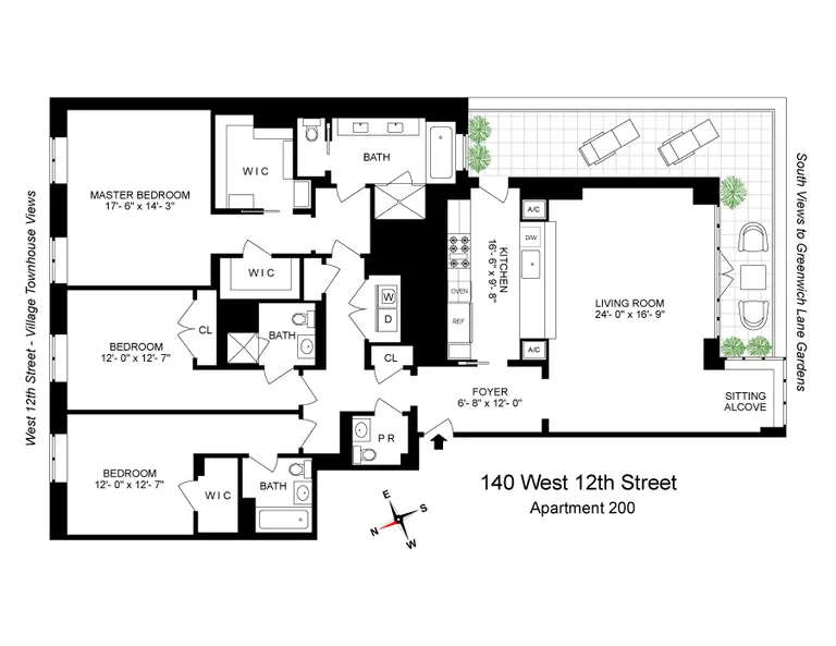 140 West 12th Street, 200 | floorplan | View 10